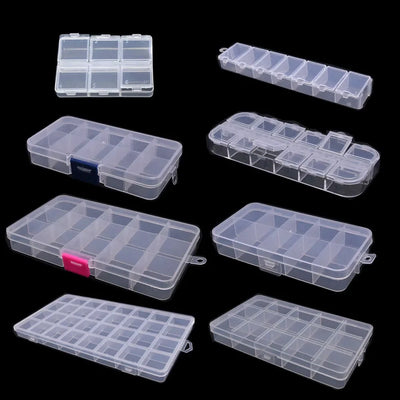 Plastic Storage Box Organizer with Dividers for Jewelry Crafts - Smarsty