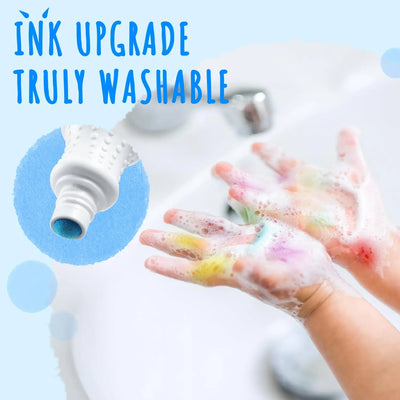 Ohuhu Washable Large Dot Makers Bingo Pen Mini Graffiti Flowing Pen Washable Paint Signature Pen Watercolor Pen Painting Tools - Smarsty