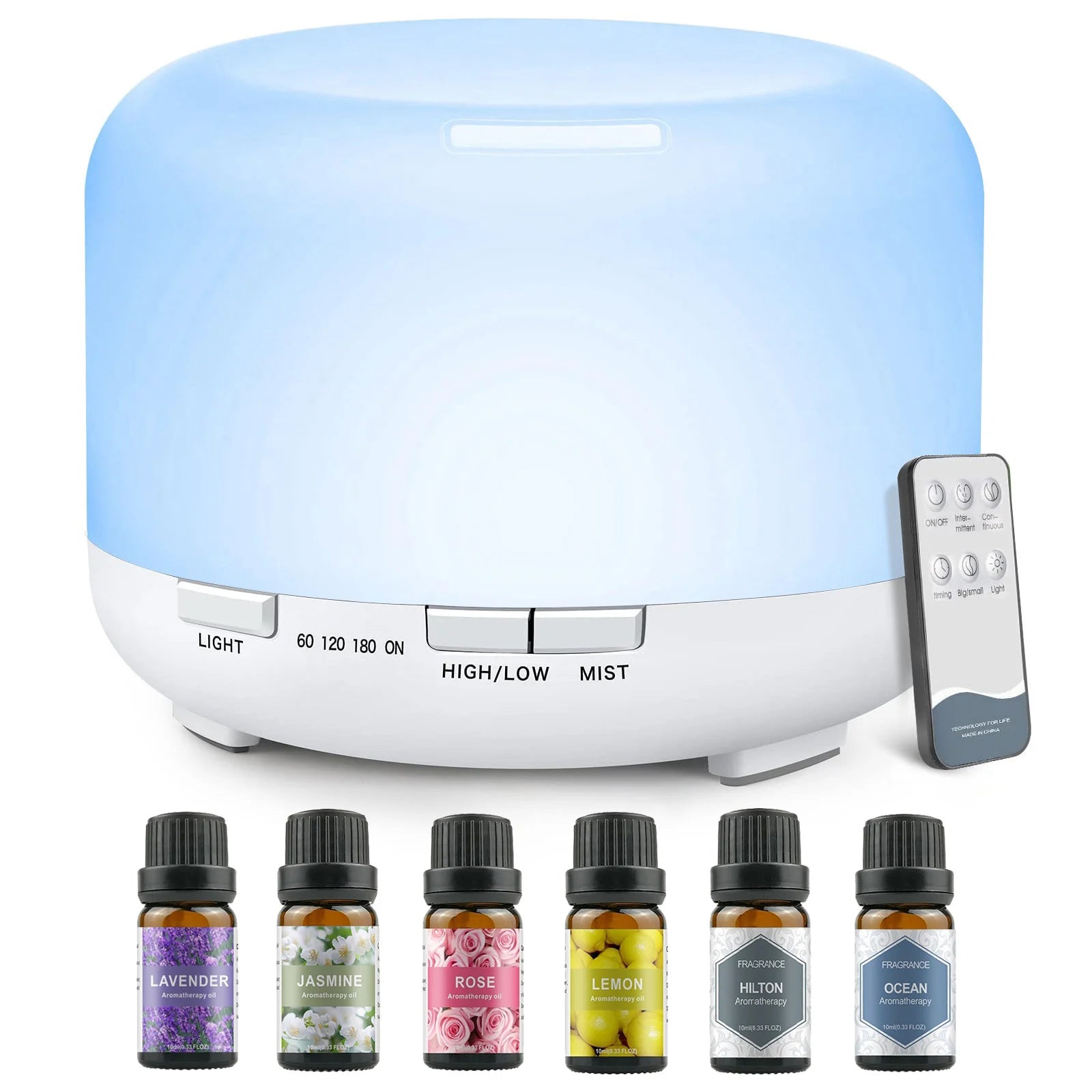 500ML Aroma Diffuser with Remote Control for Home - Smarsty