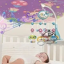 Musical Baby Crib Mobile with Lights Music Projection for Infants Remote Control Crib Toys for Newborn Baby Mobile for Crib Toys - Smarsty