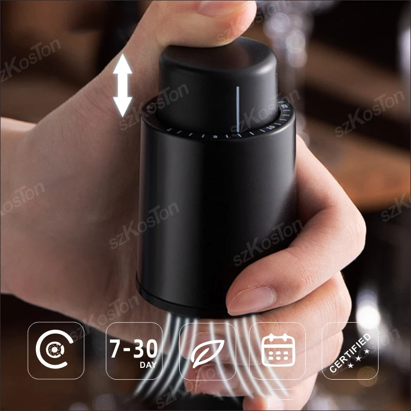 Wine Stopper Vacuum Pump for Freshness Preservation - Smarsty