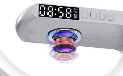 Wireless Charger Pad Stand With RGB Night Light Alarm Clock - Smarsty