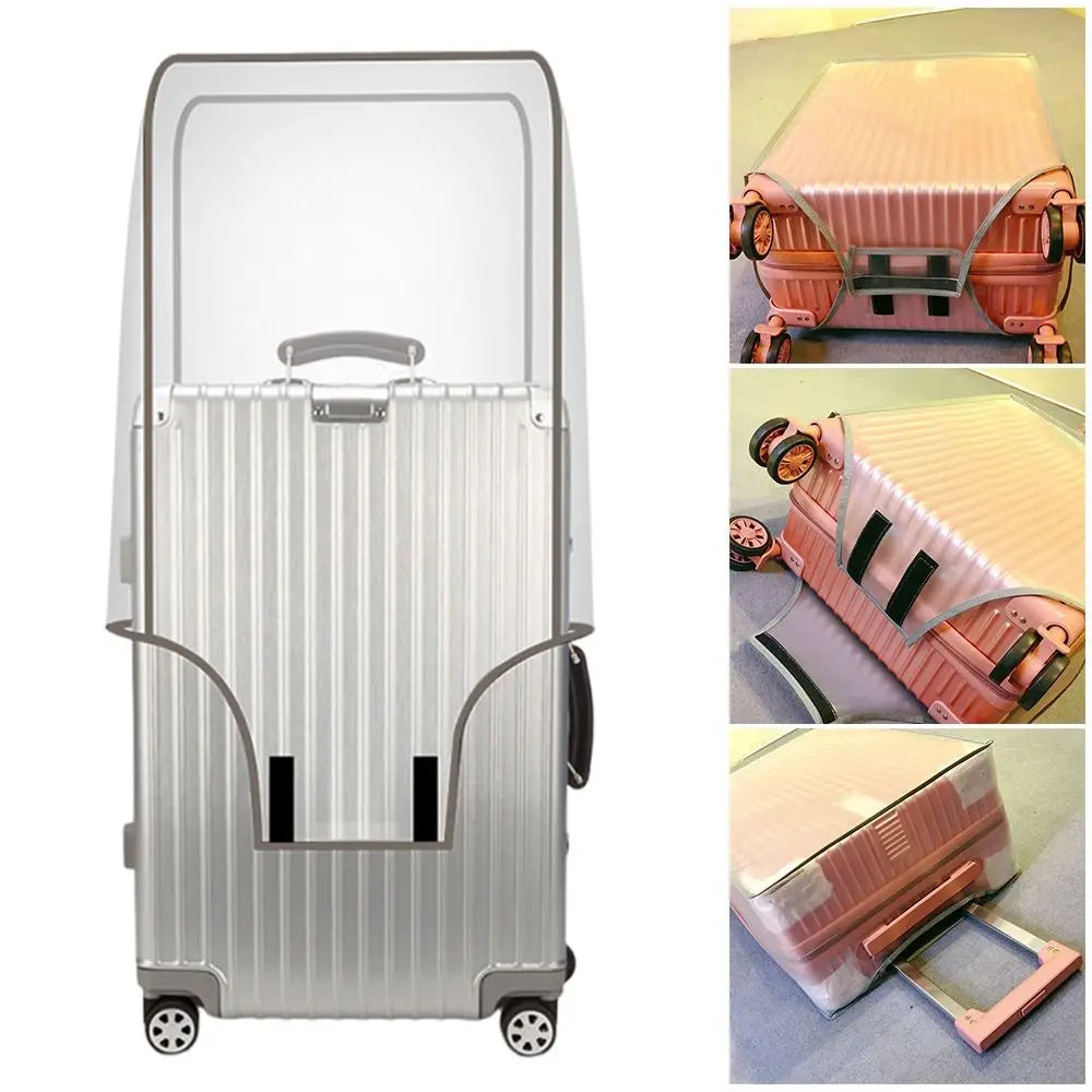 Transparent Travel Luggage Cover Waterproof Luggage Protector Covers Dustproof Protector Covers for 16-30 Inch Suitcase Case - Smarsty