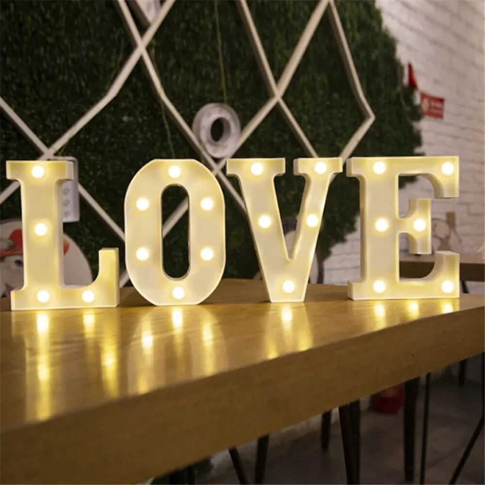 Luminous Alphabet LED Letter Night Light Decor - Smarsty