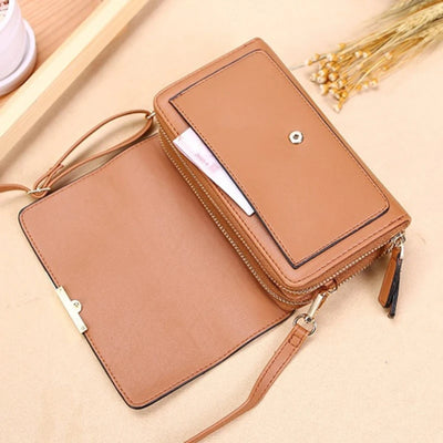 Women's Wallet Korean Handbag Multi Card Large Capacity Casual Shoulder Bag Mobile Phone Packet Fashion New Style - Smarsty