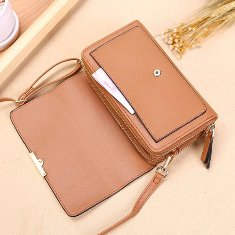 Women's Wallet Korean Handbag Multi Card Large Capacity Casual Shoulder Bag Mobile Phone Packet Fashion New Style - Smarsty
