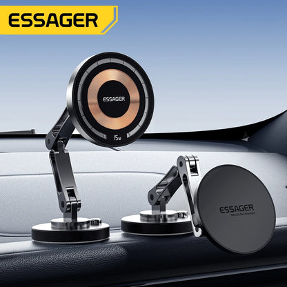 Magnetic MagSafe Wireless Car Charger Holder 15W Charging - Smarsty