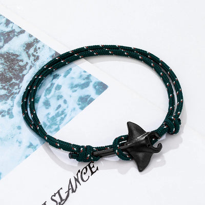 Adjustable Ocean Animals Manta Ray Paracord Bracelet - Smarsty