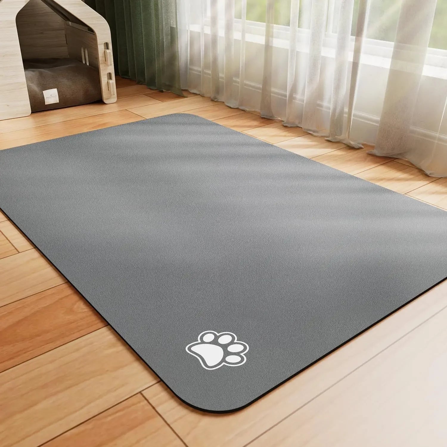 Absorbent Pet Feeding Mat for Easy Clean Up - Smarsty