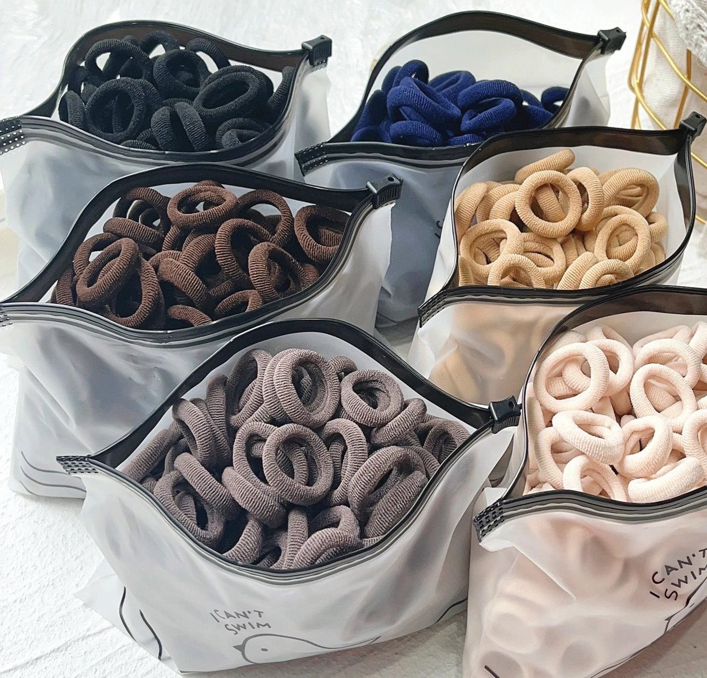 Kids Colorful Elastic Hair Bands Soft Non Slip Scrunchies - Smarsty