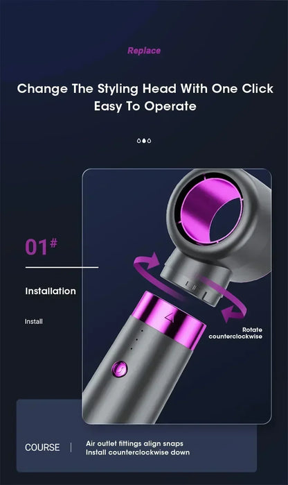 5 in 1 Electric Hair Dryer and Straightener Set - Smarsty