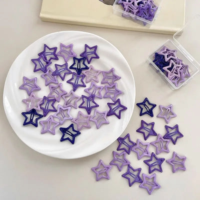 Colorful Kawaii Star Hair Clips for Sweet Girls - Smarsty