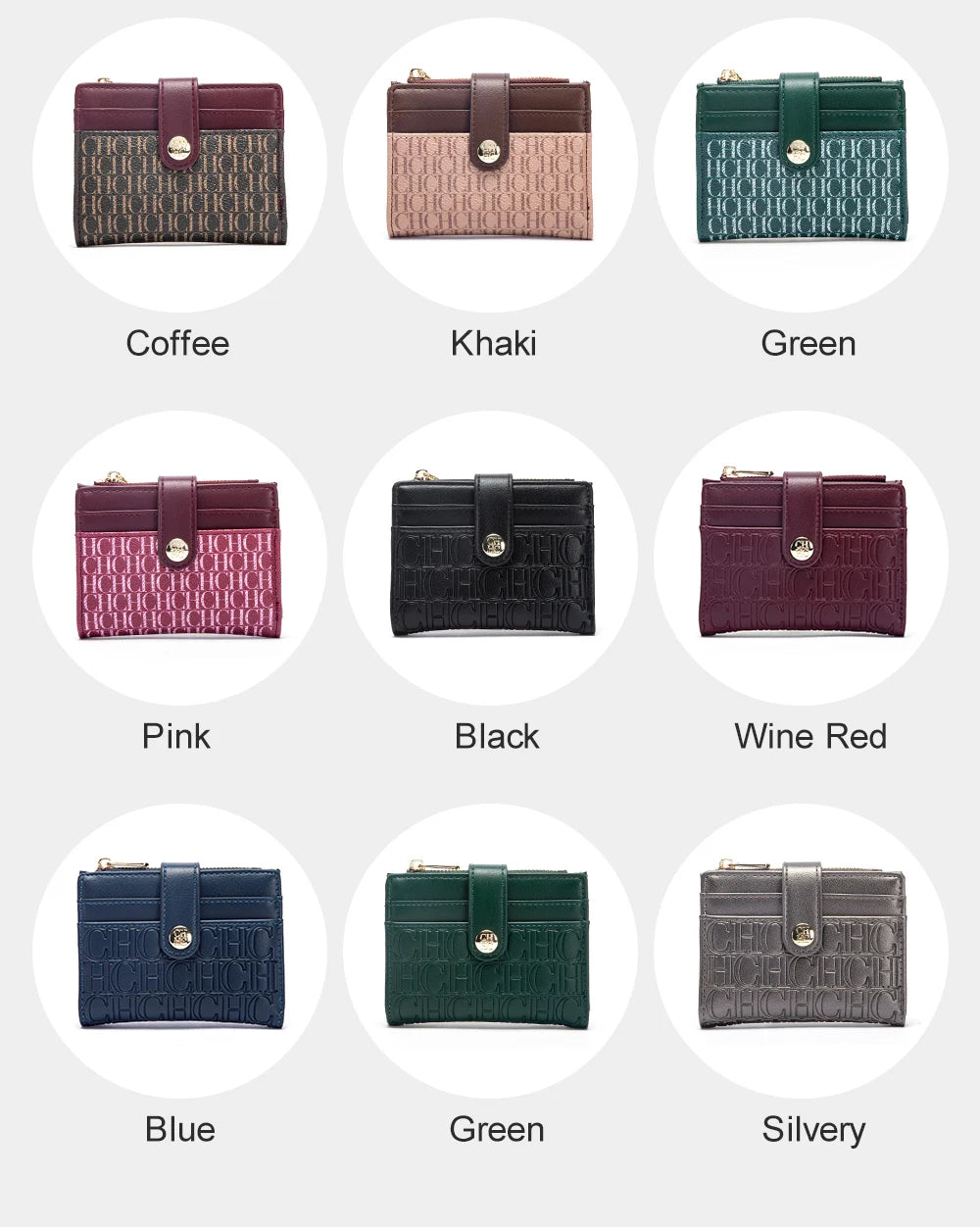 CH Women's Wallet Premium Sense Fashion Women's Card Bag Temperament Convenient Carrying Women's Small Bag Elegant High Quality - Smarsty