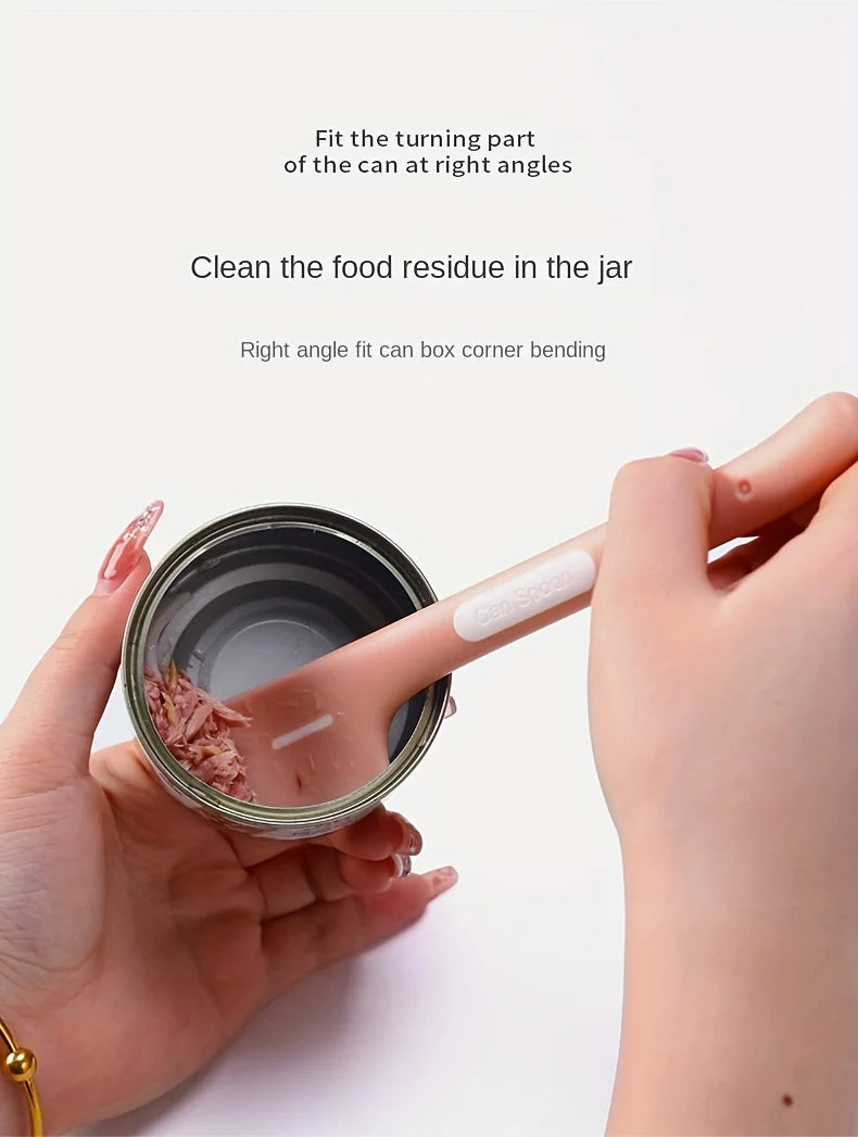 1 Piece of Cat Canned Spoon, Dog Wet Food, Pet Feeding Mixing, Long Handle Cat Spoon, Canned Opening, Pet Canned Spoon