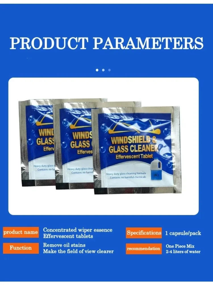 Effervescent Solid Windshield Cleaner Tablet For Glass - Smarsty