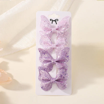 Glitter Butterfly Hair Clips for Girls - Cute Headwear Set - Smarsty