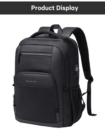 BANGE Sling Travel Laptop Backpack Fits 15.6 Inch Laptop for Men and Women Waterproof with Side Mesh Pocket USB Charging Port - Smarsty