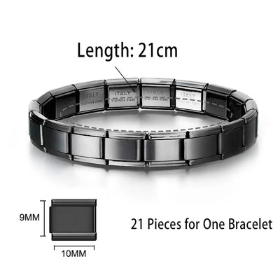Stainless Steel Bracelet for Men and Women Gold Black - Smarsty