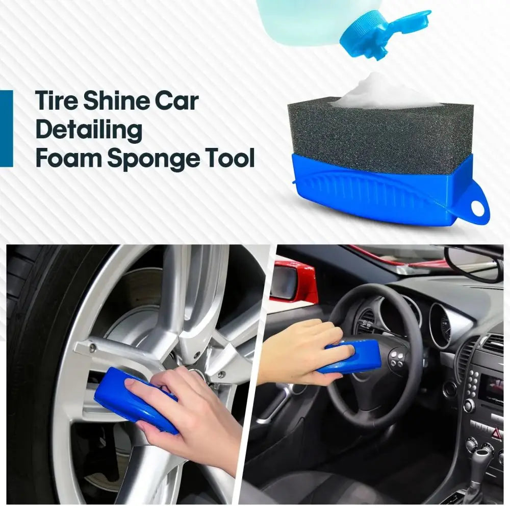 Car Wheel Polishing Brush With Cover And Tire Sponge Kit - Smarsty