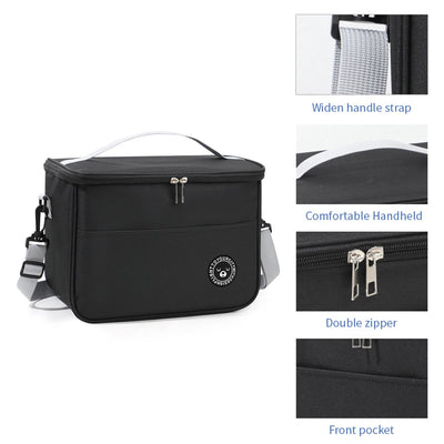 Waterproof Insulated Lunch Bag With Durable Shoulder Strap - Smarsty