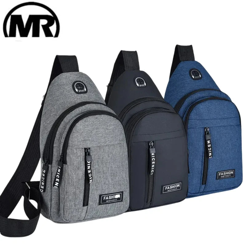 Waterproof Oxford Chest Bag For Men Korean Style Messenger - Smarsty