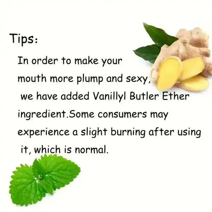 Ginger Mint Lip Plumper Oil for Fuller Youthful Lips - Smarsty