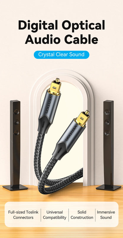 Vention Digital Optical Audio Cable for Superior Sound Quality - Smarsty