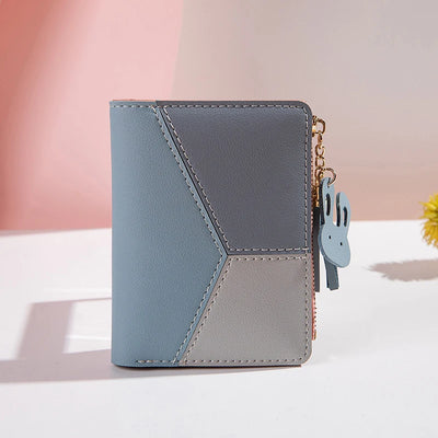 Women's Wallet PU Leather Women's Wallet Made of Leather Women Purses Card Holder Foldable Portable Lady Coin Purses - Smarsty