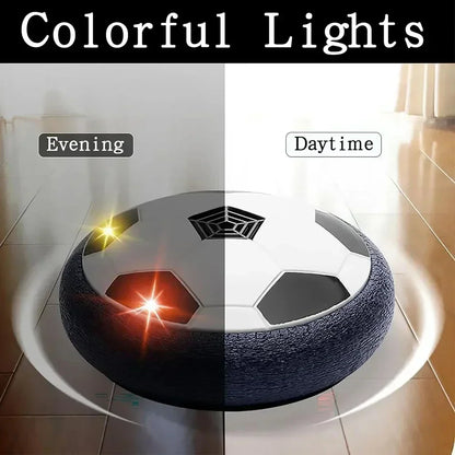 LED Bubble Football Kids Interactive Game Toy with Music and Lights Floating Indoor Mobile Slide Flat Soccer Sports for Kid Gift