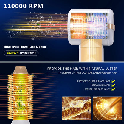 High Speed 7 In 1 Hair Dryer Brush with Diffuser - Smarsty