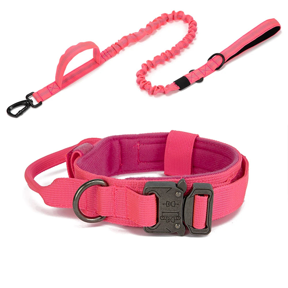 Durable Reflective Nylon Dog Collar and Leash Set - Smarsty