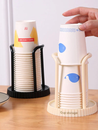 Household Disposable Paper Cup Holder, Desktop Paper Cup Storage Rack, Suitable For Living Room, Dining Room And Other Cup Taker by Smarsty