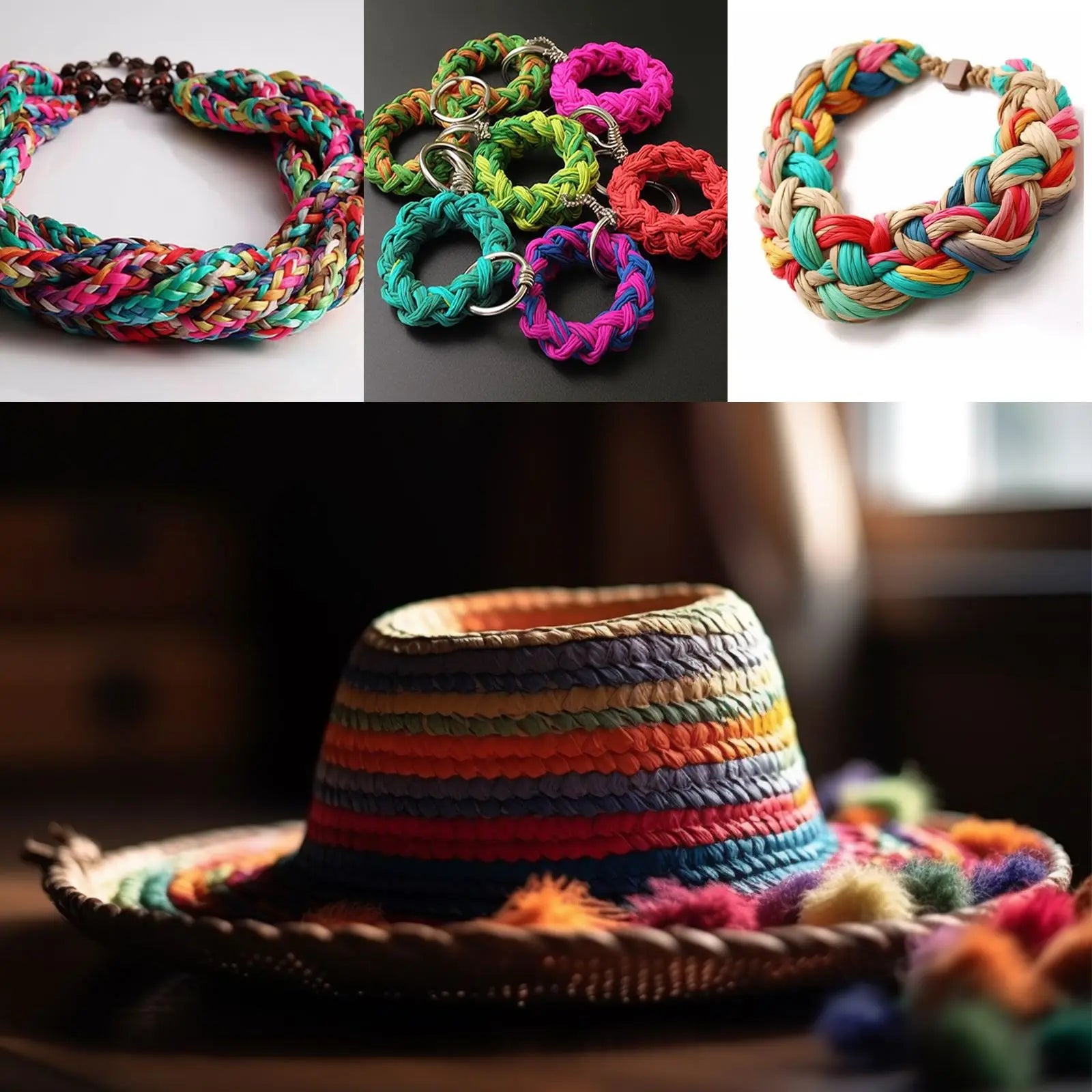 Natural Raffia Straw Yarn for Eco-Friendly Knitting - Smarsty