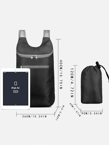 1pc Weekend Travel Bag, Foldable Waterproof Tear-resistant Lightweight Backpack, Large Capacity Travel Business Backpack, Sports - Smarsty