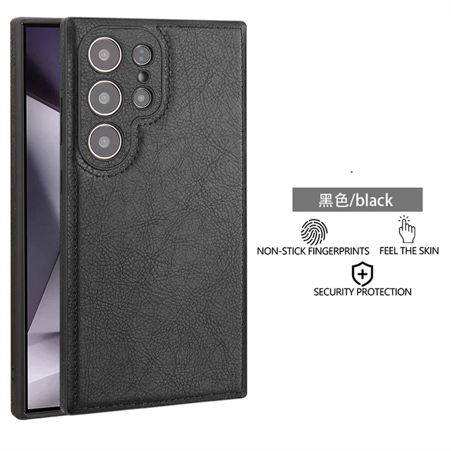Premium PU Leather Shockproof Phone Case With Slim Bumper - Smarsty