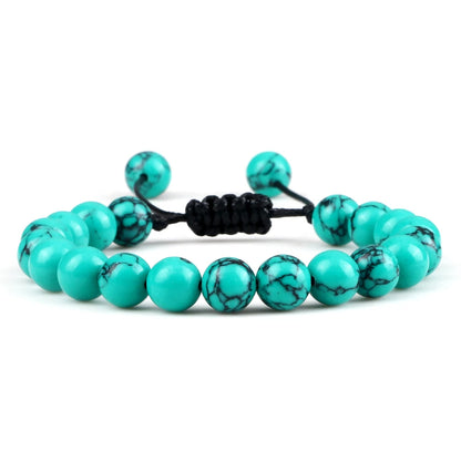 Adjustable 8mm Tiger Eye Beads Bracelet for Yoga Healing - Smarsty