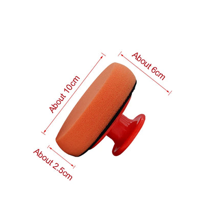 Car Wax Applicator Pads Set Soft Sponge Red Handle - Smarsty