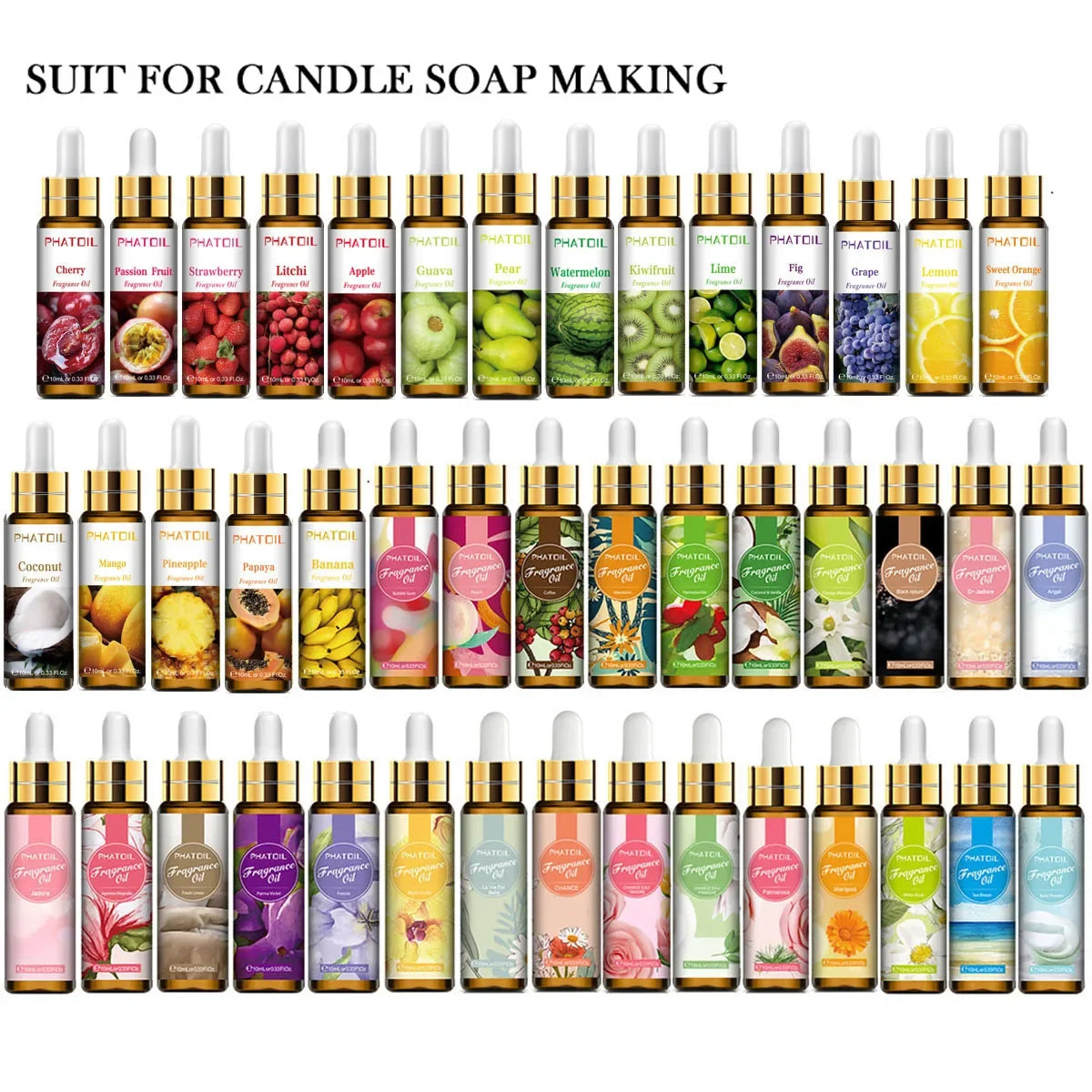 PHATOIL 10ml Fragrance Oil For Aromatherapy Bliss - Smarsty
