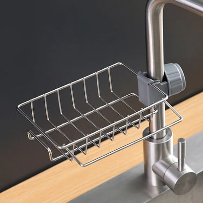 Faucet Hanging Type Drainage Rack For Kitchen Sink Bathroom Sink Holder Storage Rack Shelf Organizer Kitchen Accessories by Smarsty
