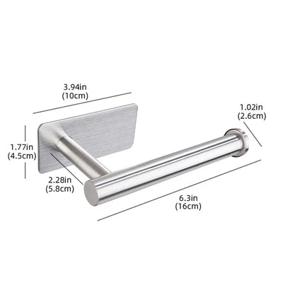 Stainless Steel Adhesive Paper Holder for Kitchen and Bathroom - Smarsty