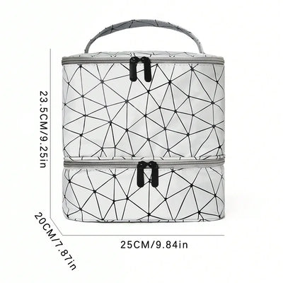 Portable Nail Polish Organizer Bag With Double Layer - Smarsty