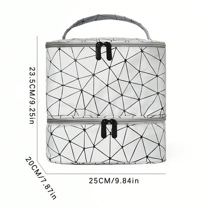 Portable Nail Polish Organizer Bag With Double Layer - Smarsty