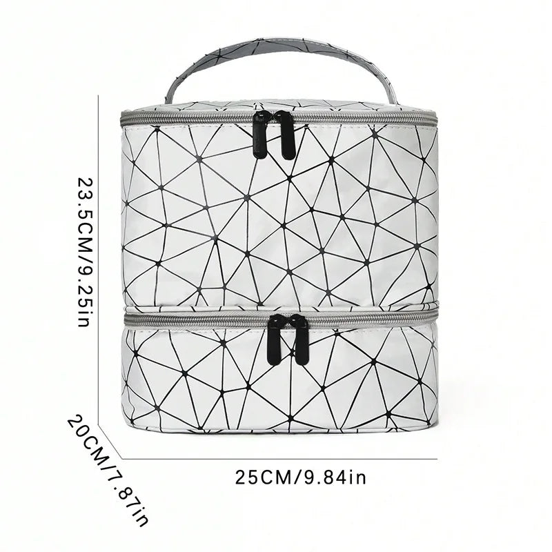 Portable Nail Polish Organizer Bag With Double Layer - Smarsty