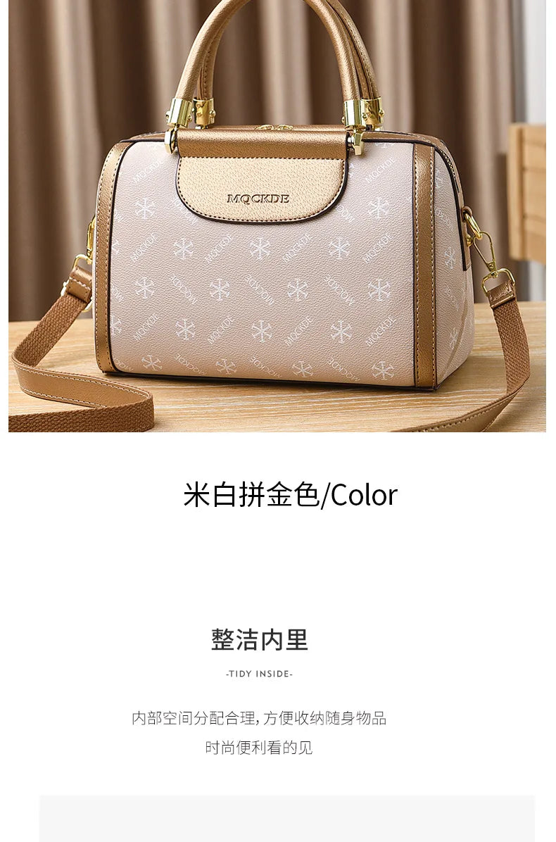 Soft Leather Women Crossbody Bag Large Capacity Versatile - Smarsty