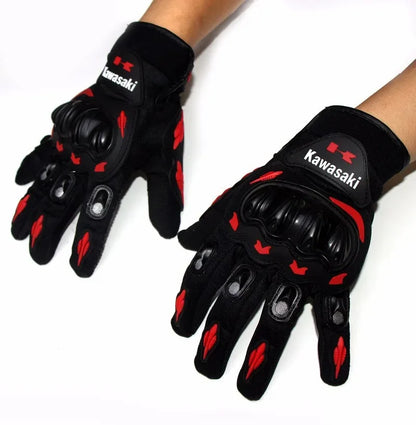 Kawasaki Breathable Off Road Motorcycle Gloves - Smarsty