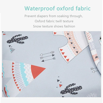 Baby Diaper Bag Waterproof Wet Dry Pack Mummy Storage Pouch Nappy Organizer Insert Tote Purse Travel Stroller Carry Bag by Smarsty