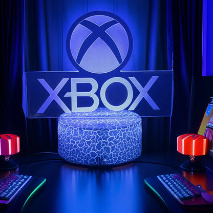 Neon Gamer 3D LED Night Light for Gaming Room - Smarsty