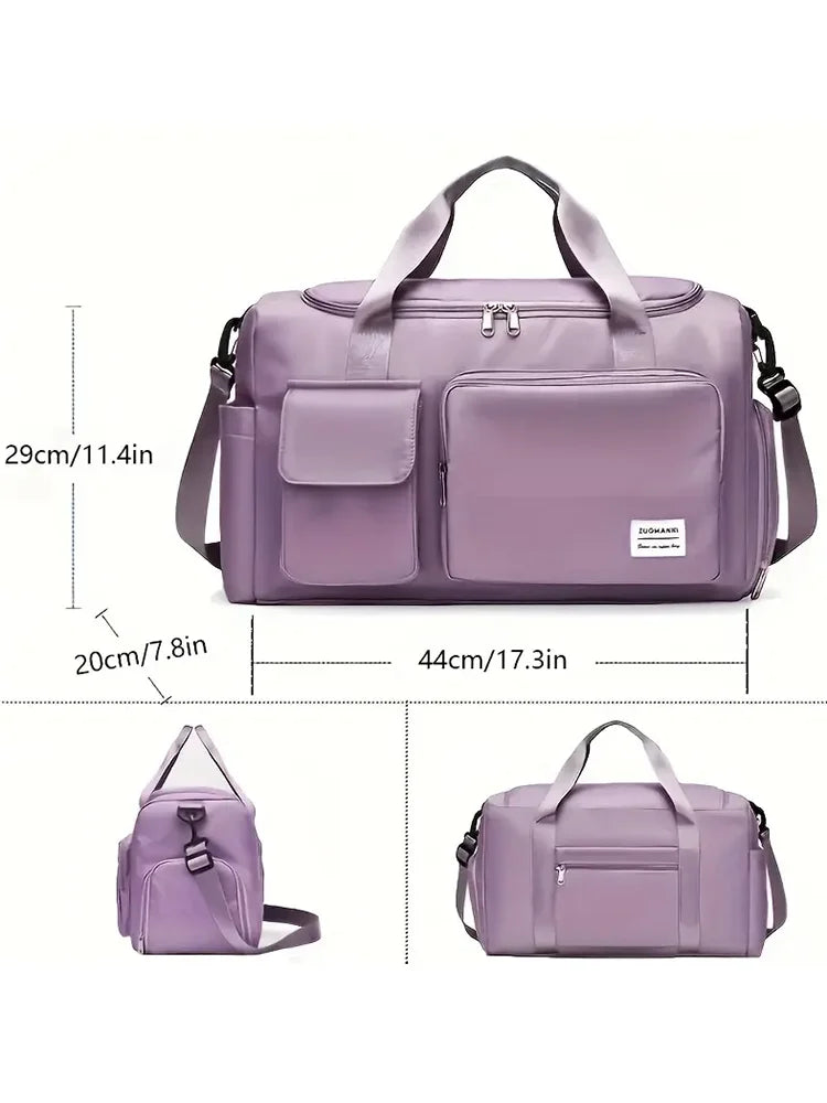 Unixinu Carry On Weekender Duffle Bag With Shoe Compartment - Smarsty