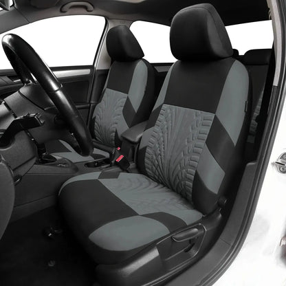 Universal Car Seat Covers Full Set Front And Rear Bench - Smarsty
