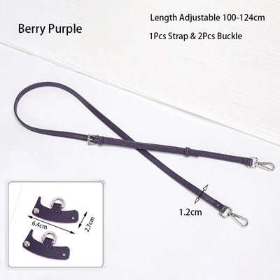1 Set Bag Strap For Longchamp Mini Punch-free Genuine Leather Shoulder Strap Set Transformation Crossbody Strap Bag Accessories - Smarsty